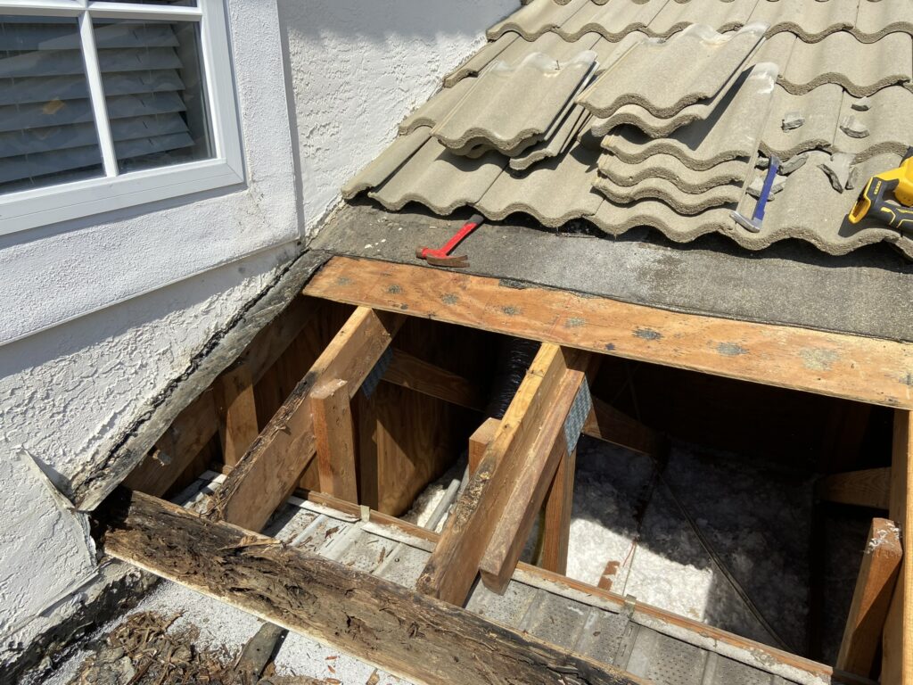 Before Damaged Roof - Roof Repair Services Sarasota, FL