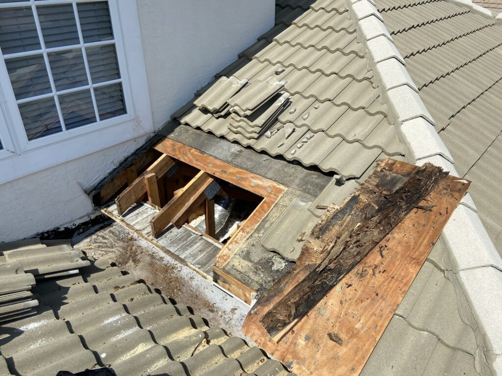 On the process of replacing roofs -