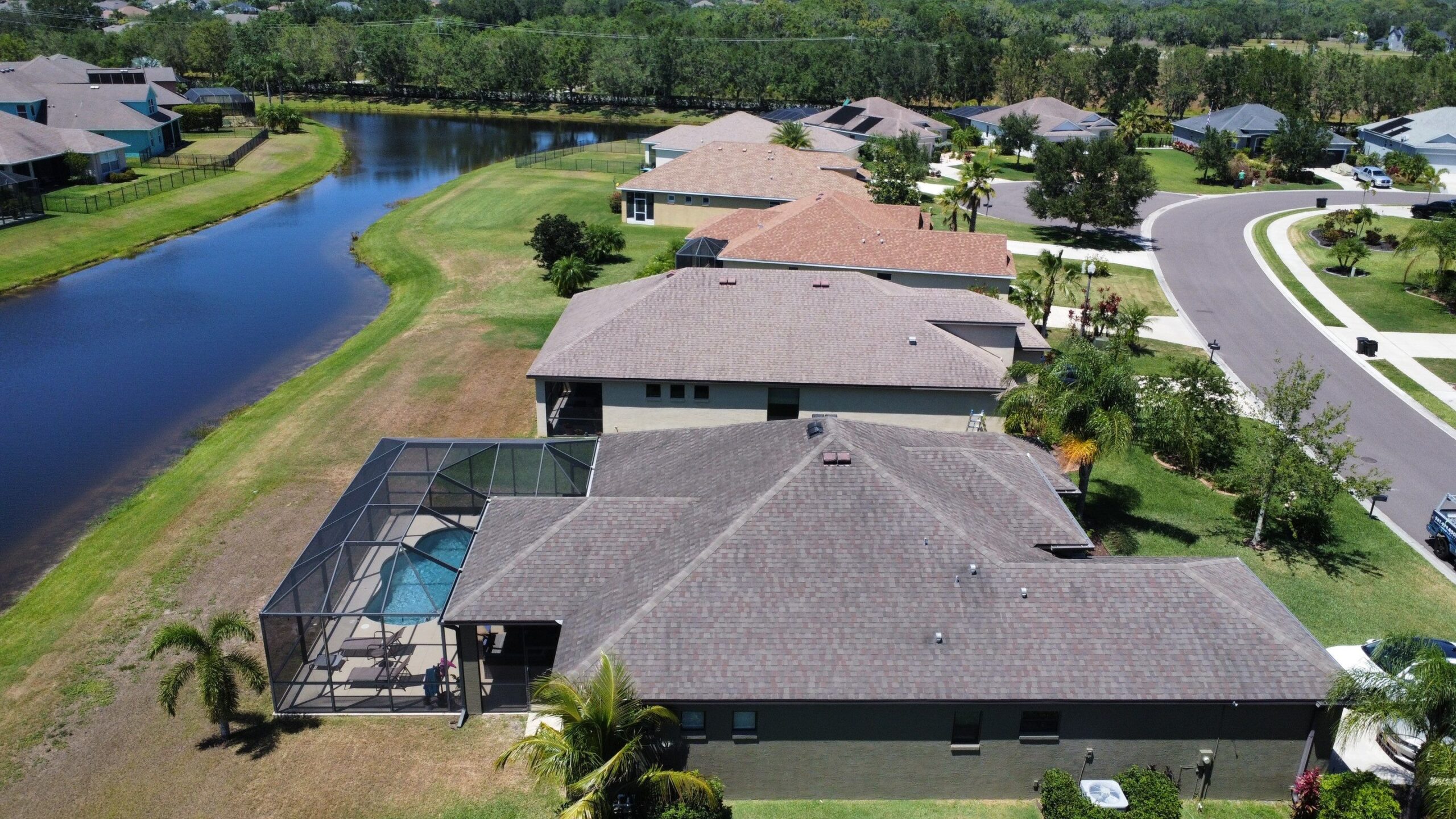 Houses with colorful roofs - Roof Repair Services Sarasota, FL
